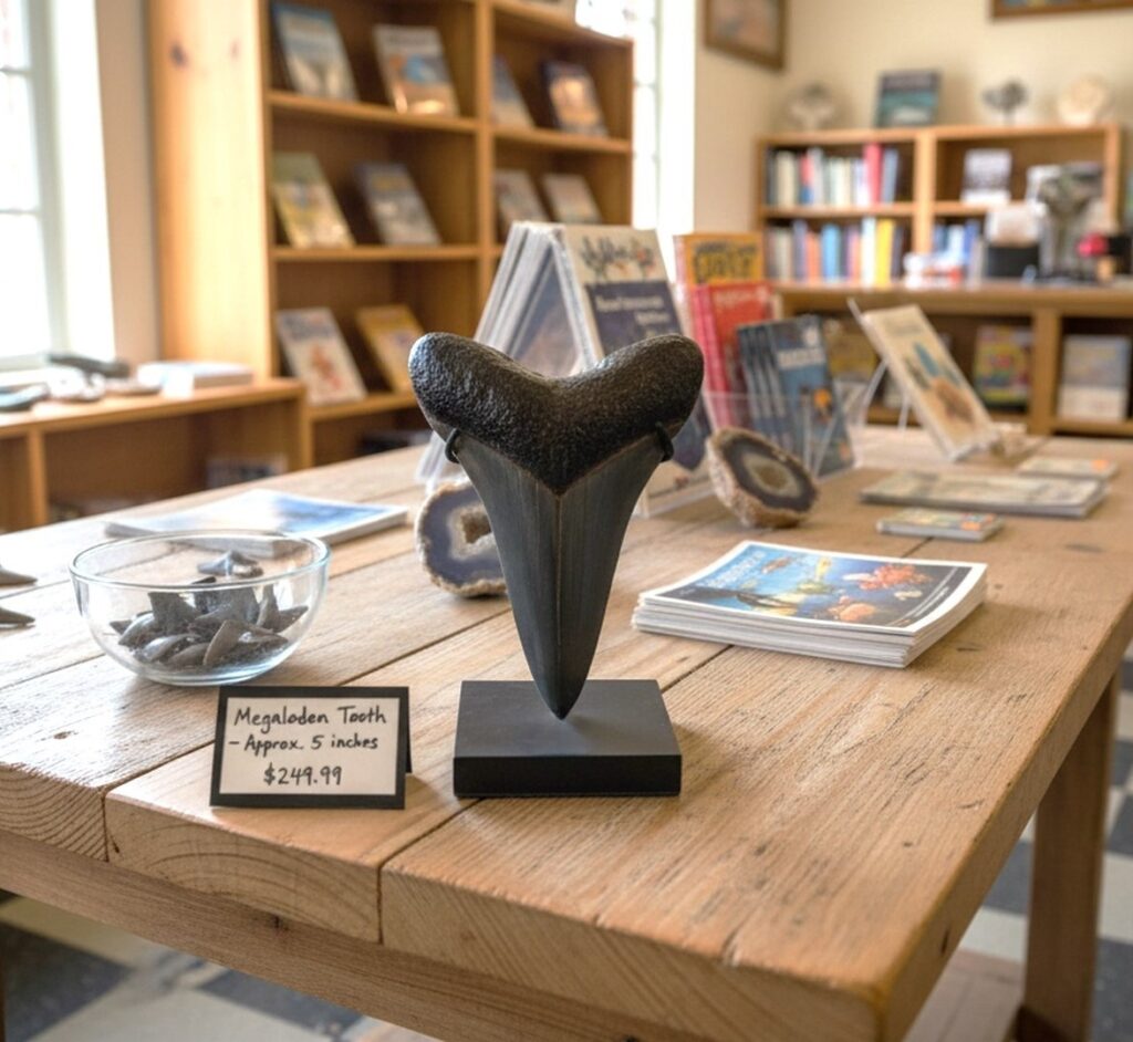 shark tooth display