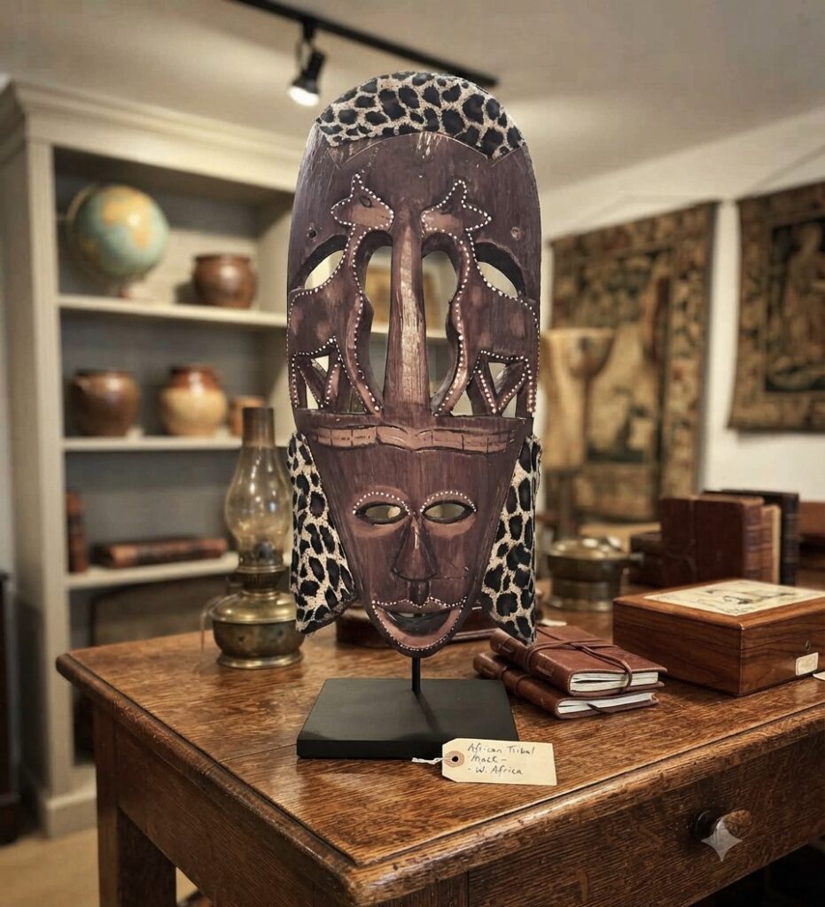 tribal mask display stand