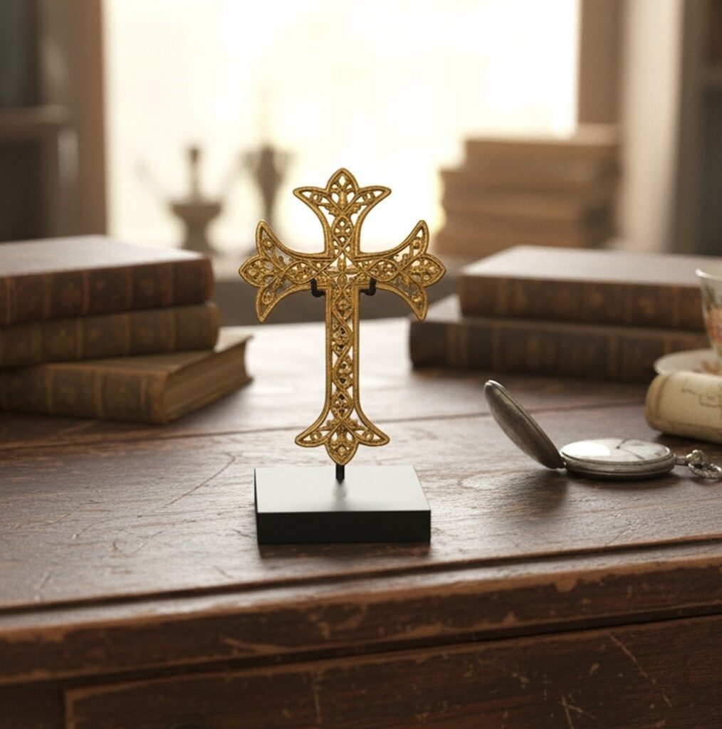 cross display stand