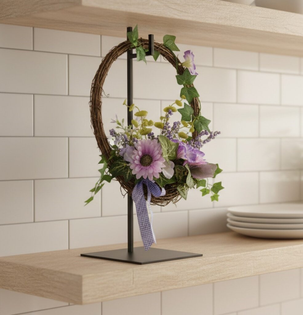 wreath display stand